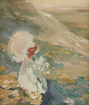 Élégante à l`ombrelle en bord de mer by Victor Creten - Auction record, sale price, and art valuation. Compare with similar artists and explore comparable artworks.