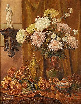 Composition florale dans un intérieur