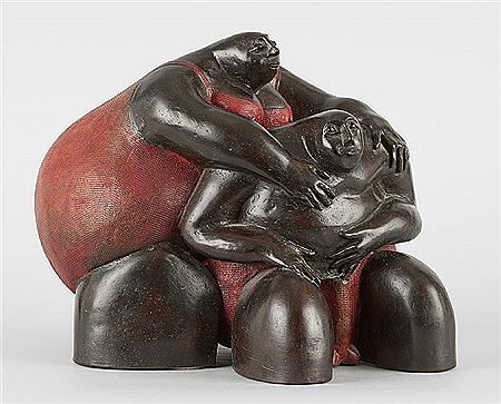 Sample artwork by Simone Toussaint (Born 1940), known for painting - View similar artists and auction records