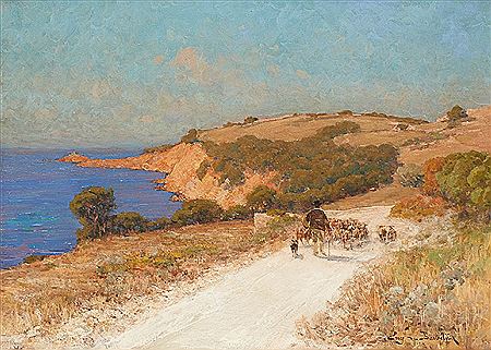 Berger et son troupeau en Méditerranée