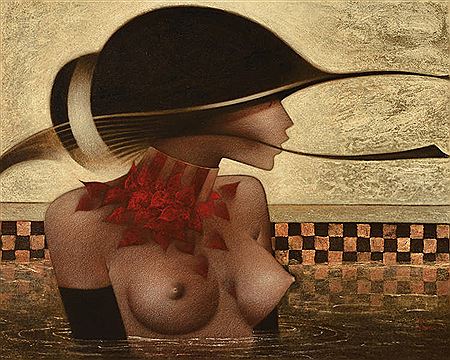 Sample artwork by Maurice Musin (Born 1939), known for portrait and figure painting - View similar artists and auction records