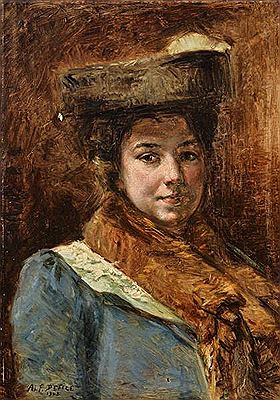 Portrait de dame en buste