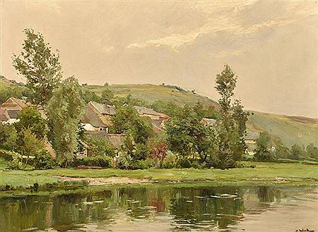 Village au bord de l'eau (la Semois?) by Xavier Wurth - Auction record, sale price, and art valuation. Compare with similar artists and explore comparable artworks.