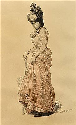 Elegante à l'ombrelle
