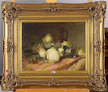 "Gerbe de roses blanches" by Desiree Keghel - Auction record, sale price, and art valuation. Compare with similar artists and explore comparable artworks.