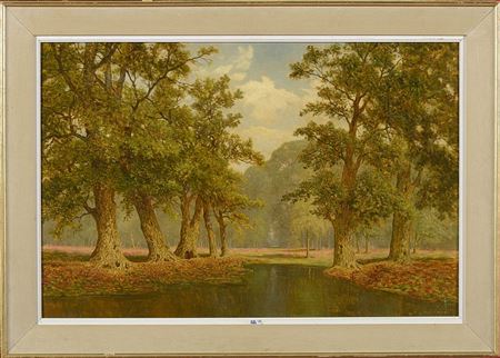 Summer oaks by David Mead - Auction record, sale price, and art valuation. Compare with similar artists and explore comparable artworks.