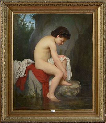 Jeune fille au bain