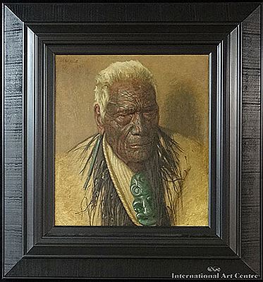 A Chieftain of the Arawa Tribe Wharekauri Tahuna Aged 102, A Noble Relic of a Noble Race