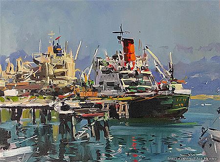 Sample artwork by Douglas Badcock (1922 - 2009), known for painting - View similar artists and auction records