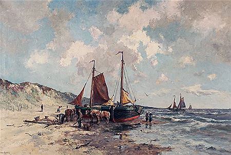 Fishermen returning