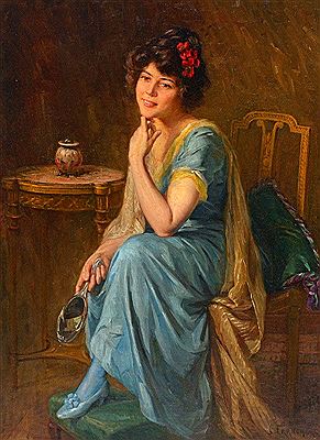 Sample artwork by Joseph-Charles Franchere (1866 - 1921), known for rural landscape, figure, and portrait painting, sculpture, illustration, teaching - View similar artists and auction records