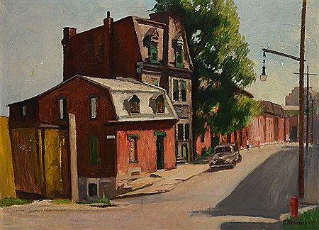 Street corner, St-Henri by Ernst Neumann - Auction record, sale price, and art valuation. Compare with similar artists and explore comparable artworks.