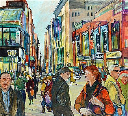 St-Catherine Street, Montréal by Ingrid Harrison - Auction record, sale price, and art valuation. Compare with similar artists and explore comparable artworks.