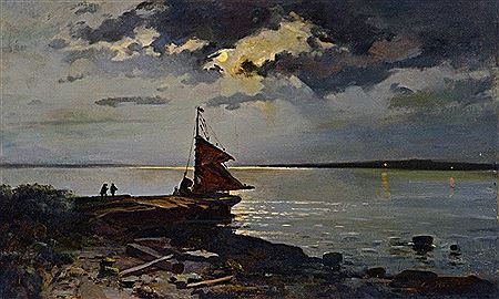 Moonlight by the river