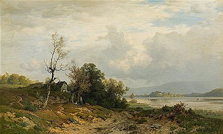 Blick von Krumpendorf über den Wörthersee auf Maria Loretto by Josef Willroider - Auction record, sale price, and art valuation. Compare with similar artists and explore comparable artworks.