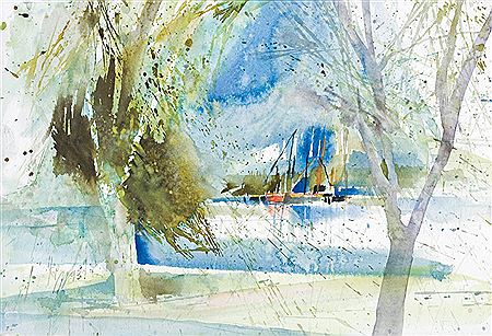 Landschaft mit Bäumen, 1993