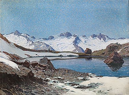 Glacier in the Ziller Valley with the Schwarzensee