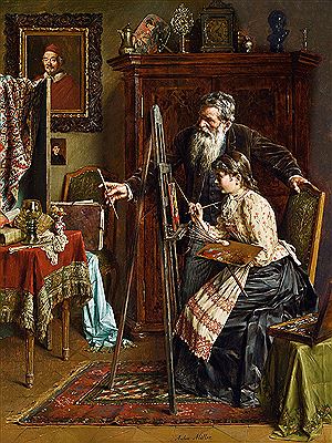 The painting lesson