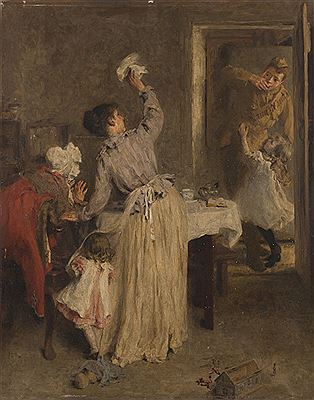 Goodbye by John Brown Abercrombie - Auction record, sale price, and art valuation. Compare with similar artists and explore comparable artworks.