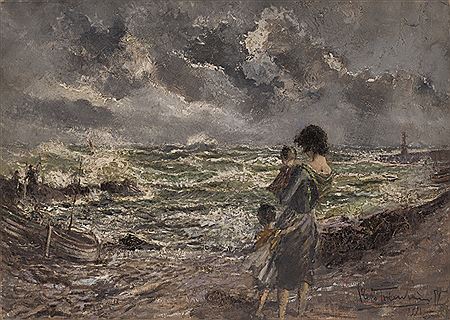 L'attesa per il mare in tempesta by Piero Todeschini - Auction record, sale price, and art valuation. Compare with similar artists and explore comparable artworks.
