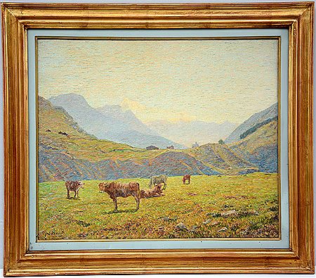 Pascoli in Valmalenco by Arnaldo Nussi - Auction record, sale price, and art valuation. Compare with similar artists and explore comparable artworks.
