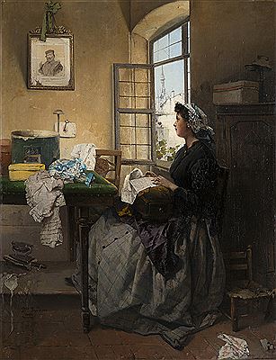 "Un pensiero a Garibaldi" by Domenico Induno - Auction record, sale price, and art valuation. Compare with similar artists and explore comparable artworks.