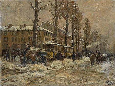 "Vecchia Milano sotto la neve" by Carlo Balestrini - Auction record, sale price, and art valuation. Compare with similar artists and explore comparable artworks.