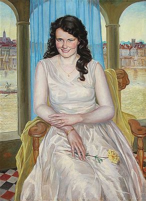 Portrait of a Young Woman in Venice -1931