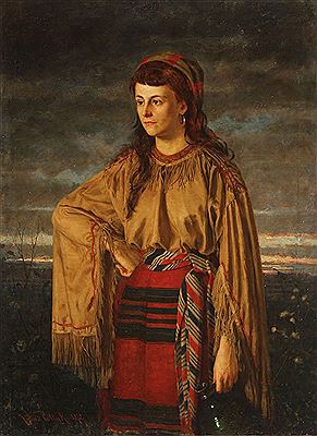 A Young Water Carrier in Native Costume -1875