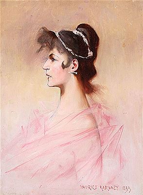 Bust Profile of a Beauty -1893