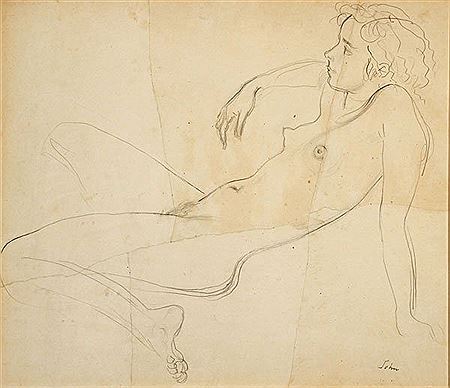 Reclining Female Nude -circa 1939