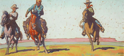 Cowboys on the Plain - 1921