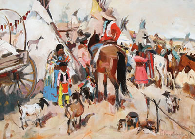 A Festive Indian Encampment