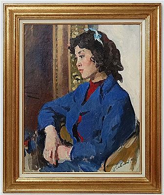 Portrait of a dark haired girl