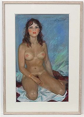 "Nude on a blue background" by Anatoli Danilov - Auction record, sale price, and art valuation. Compare with similar artists and explore comparable artworks.