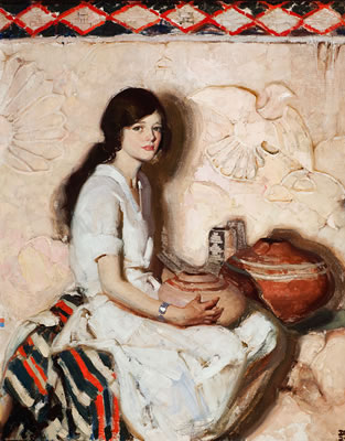 Sample artwork by Dean Cornwell (1892 - 1960), known for illustration, easel and mural painting, genre, interior scenes - View similar artists and auction records