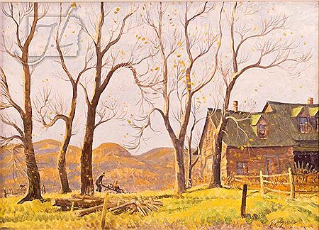 Wheelbarrow by James Floyd Clymer - Auction record, sale price, and art valuation. Compare with similar artists and explore comparable artworks.