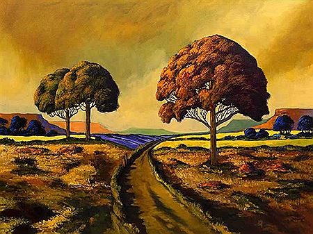Landscape with Country Road by Cornelius Bosch - Auction record, sale price, and art valuation. Compare with similar artists and explore comparable artworks.