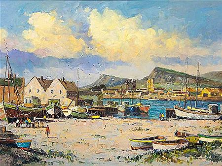 Harbour Scene by Phillip Britz - Auction record, sale price, and art valuation. Compare with similar artists and explore comparable artworks.