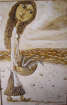 "La mareyeuse aux poissons-butin"
