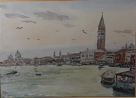 Venezia al Tramonto, Coucher de soleil à Venise by Mario Cavazza - Auction record, sale price, and art valuation. Compare with similar artists and explore comparable artworks.
