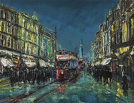 HIGH STREET, BELFAST by Nigel Allison - Auction record, sale price, and art valuation. Compare with similar artists and explore comparable artworks.