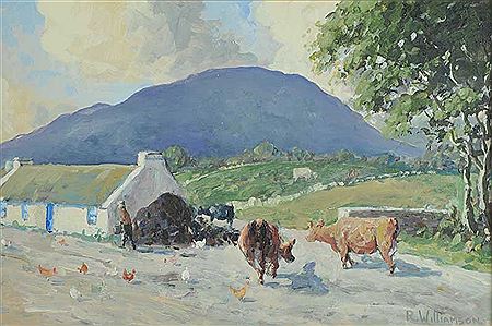 NEAR ARDARA, DONEGAL by Richard Williamson - Auction record, sale price, and art valuation. Compare with similar artists and explore comparable artworks.