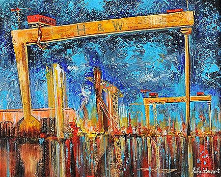 BLUE SKIES, YELLOW CRANES