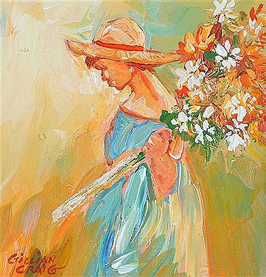 THE FLOWER GIRL by Gillian Craig - Auction record, sale price, and art valuation. Compare with similar artists and explore comparable artworks.