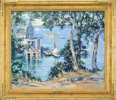 "THE OLD WHARF, BOOTHBAY HARBOR"