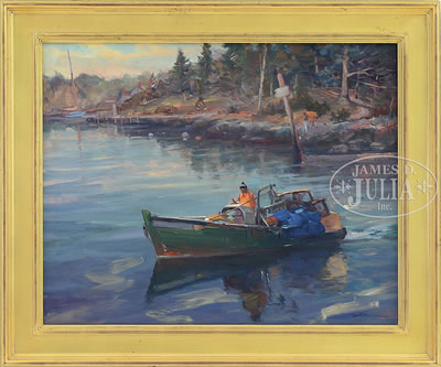 "NOVEMBER MORNING, MAINE" by Bob Blue - Auction record, sale price, and art valuation. Compare with similar artists and explore comparable artworks.