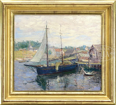 GLOUCESTER HARBOR by Lester Gillette - Auction record, sale price, and art valuation. Compare with similar artists and explore comparable artworks.