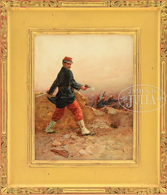 FRENCH SOLDIER IN BATTLE