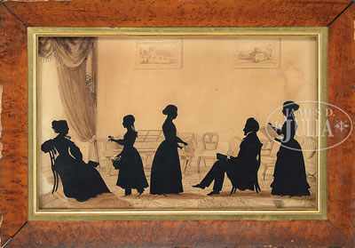 DOCTOR JOHN CLARKE FAMILY SILHOUETTE PORTRAIT